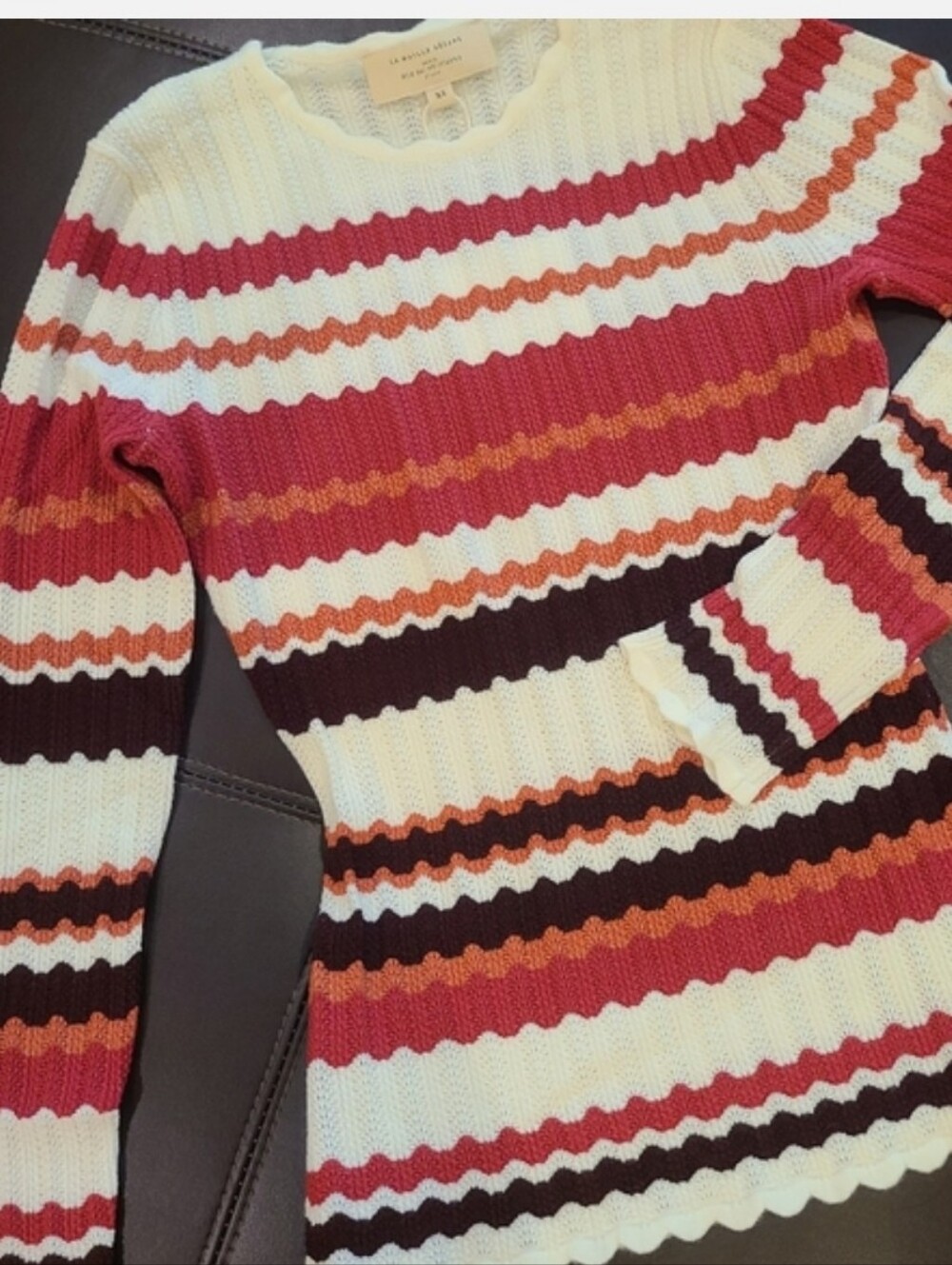 Sezane Ribbed Crewneck Sweater - Picture 2 of 4